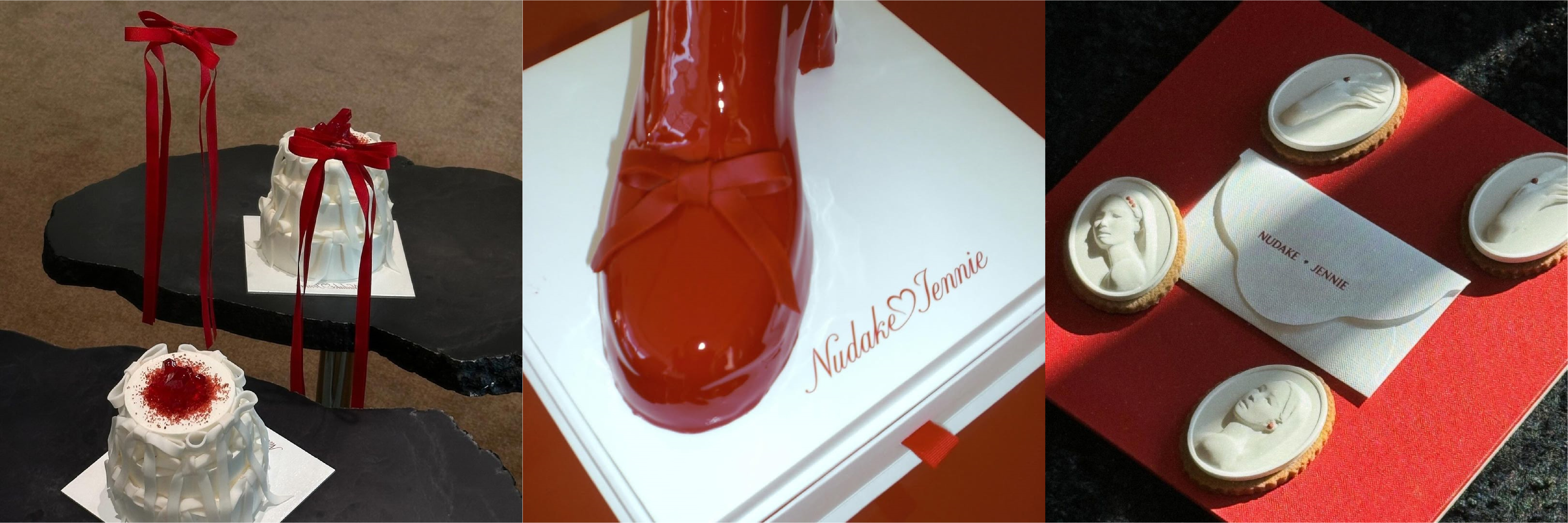 제니와 누데이크의 협업 케이크